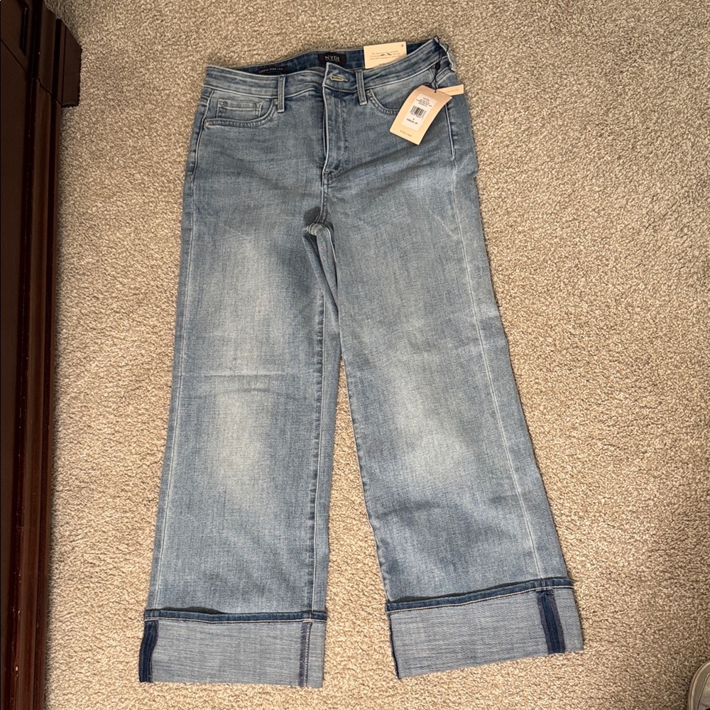NYDJ Light Blue Wide Leg Jeans